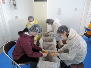 ゆず　分別加工体験